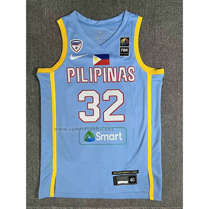 Camiseta Filipino Justin Brownlee #32 Juegos Olimpicos 2024 Azul